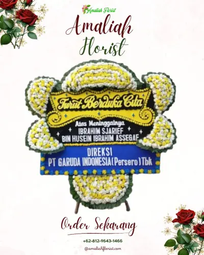 Papan Bunga Duka di Srihardono